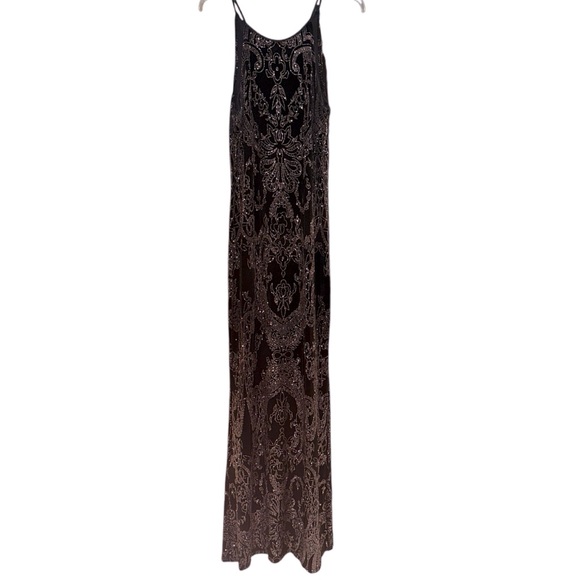 Jump Black and pink glitter Patterned Maxi Dress - Picture 1 of 4